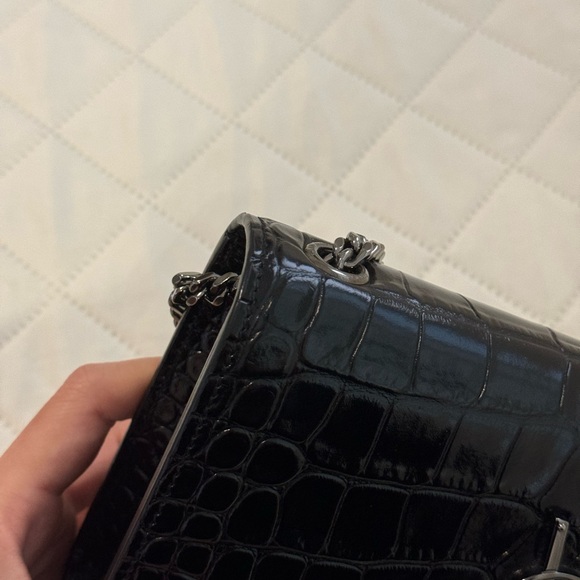 Saint Laurent Black Croc Small Kate Bag - Picture 7 of 11